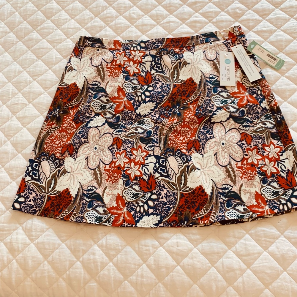Margaret M Deandra Paisley Print Skirt Sz XL NWT
